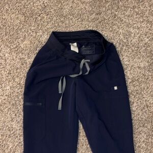 Figs Navy Blue High Waisted Yola Pant